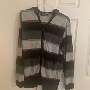 Retrofit Men’s Button Down Sweater with Hood